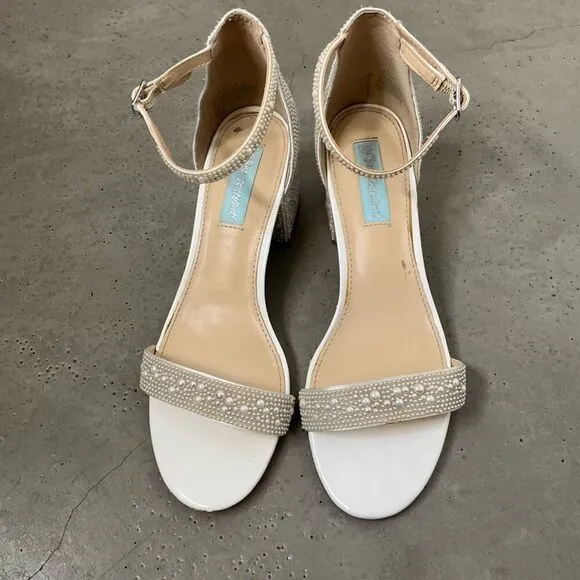 Betsey Johnson Mari Block Heel Evening Sandals