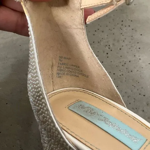Betsey Johnson Mari Block Heel Evening Sandals