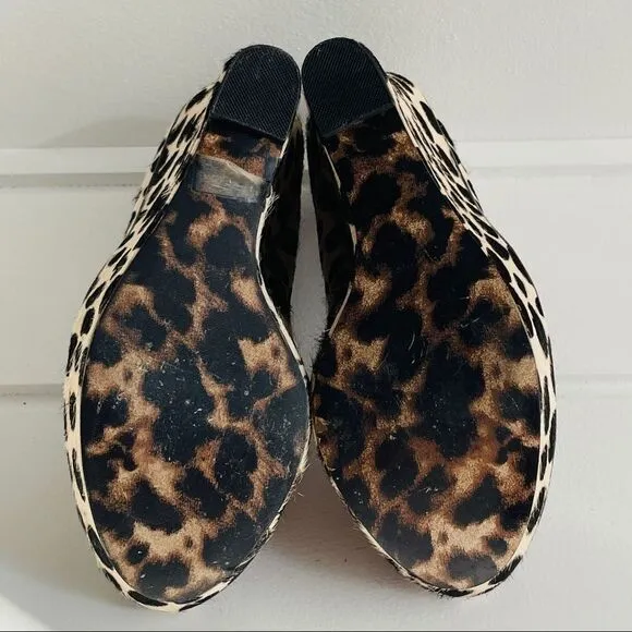 Betsey Johnson Mixxy Calf Hair Wedge Pump Shoes