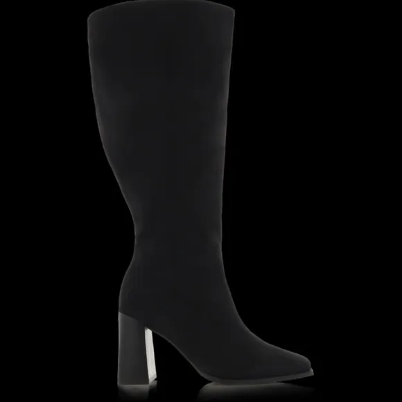BILLINI CASTON EXTENDED CURVE BLACK SUEDE boots
