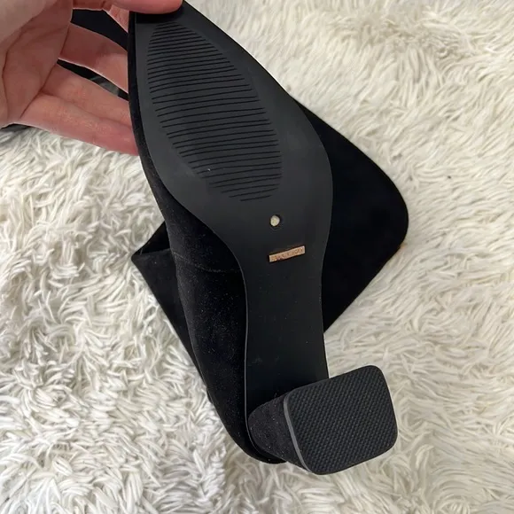 BILLINI CASTON EXTENDED CURVE BLACK SUEDE boots