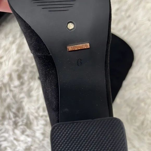 BILLINI CASTON EXTENDED CURVE BLACK SUEDE boots