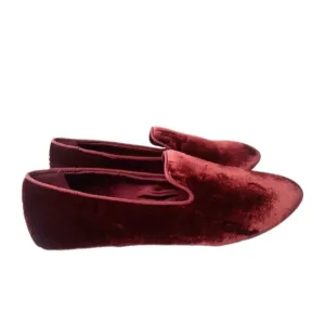 Birdies The Starling Red Velvet Loafers Shoes Women's Size 9.5 Retail $165
