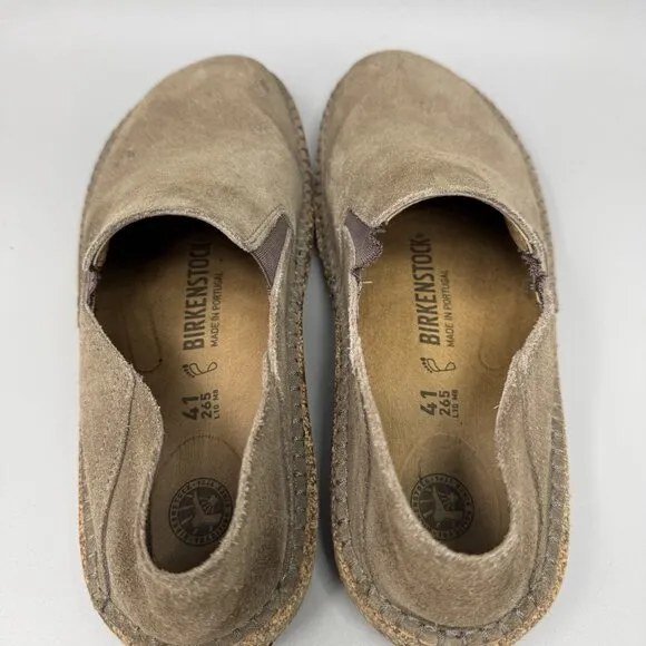 Birkenstock Callan Women’s Suede Leather Brown Slip On Loafers Shoes Size 10 US