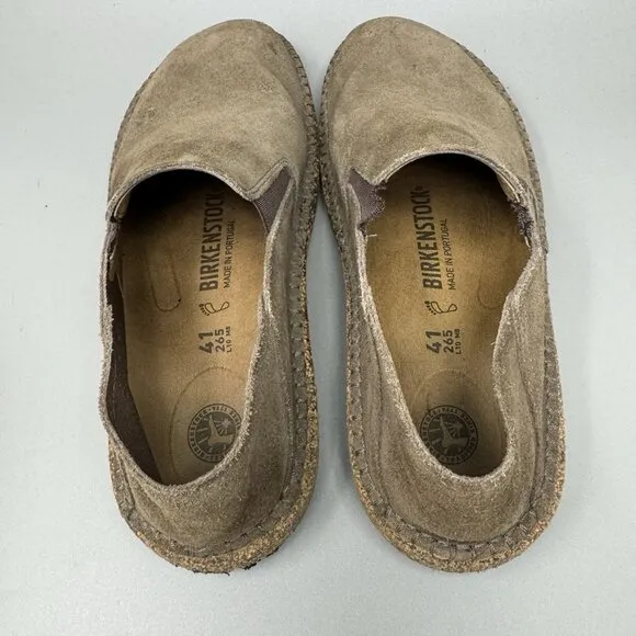 Birkenstock Callan Women’s Suede Leather Brown Slip On Loafers Shoes Size 10 US