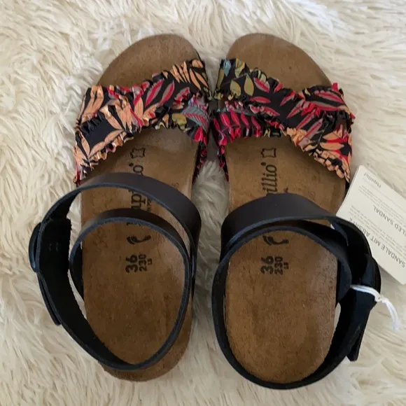 Birkenstock Floral Wedge Heel Sandals