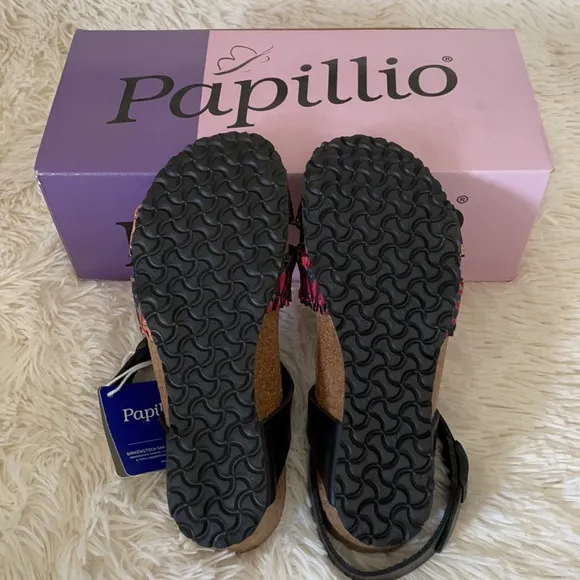 Birkenstock Floral Wedge Heel Sandals