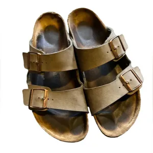 Birkenstock Taupe Arizona Sandals, size 42