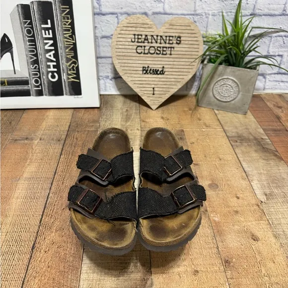 Birkis by Birkenstock Tweed sandals Arizona hard to find rare size L 11 M 9