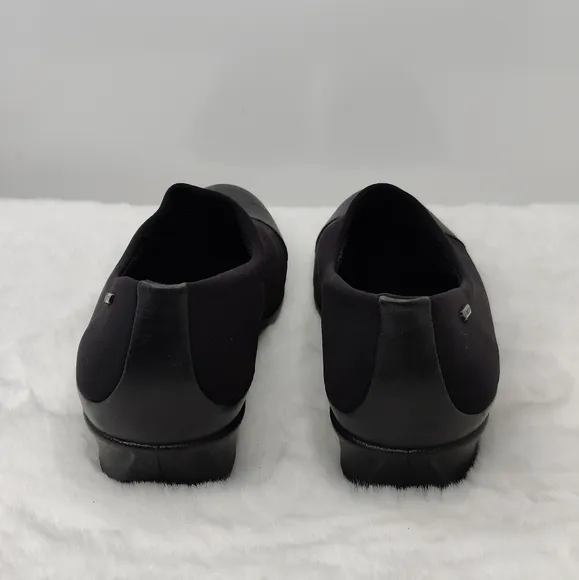 Black Ecco slip one wedges sz 40