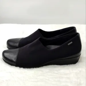Black Ecco slip one wedges sz 40
