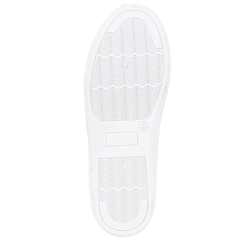 Black Pu Flat Shoes