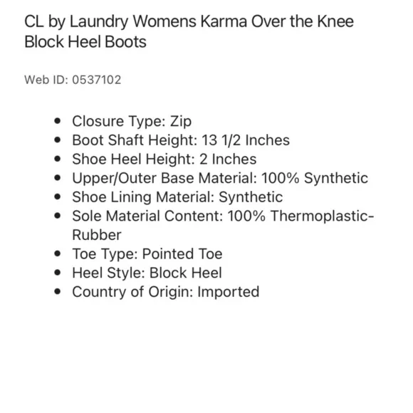 Block heel boots CL by Laundry NWT