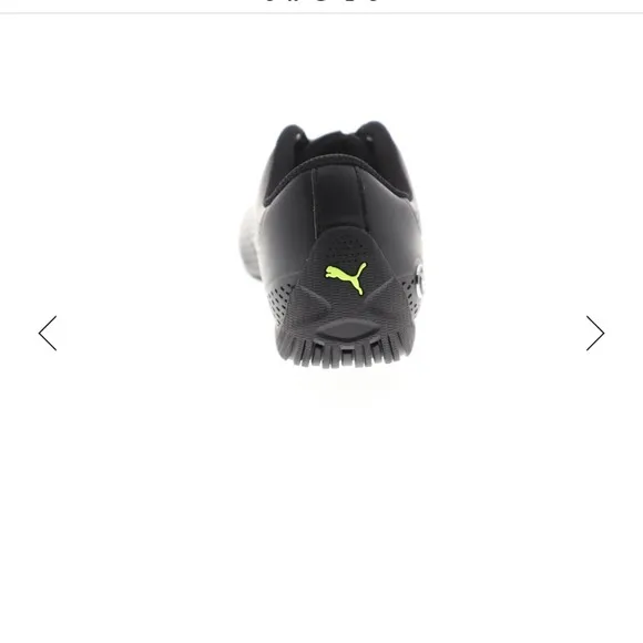 BMW Puma Black and Yellow Green Athletic Shoes