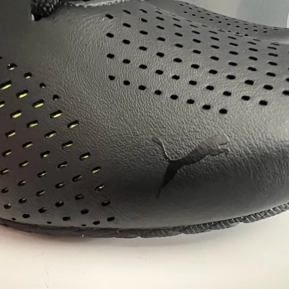 BMW Puma Black and Yellow Green Athletic Shoes
