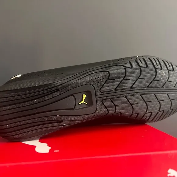 BMW Puma Black and Yellow Green Athletic Shoes