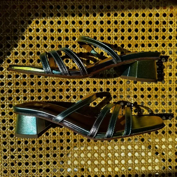 Bobbies Sonja Mules in Acid Rainbow size 37