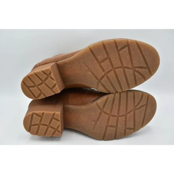 BOC Born Concept Womens Size 11 Alder Brown Block Heel Lace Up Booties Boots
