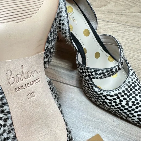 Boden shoes size 38 Adriana pumps dot heels New with out box