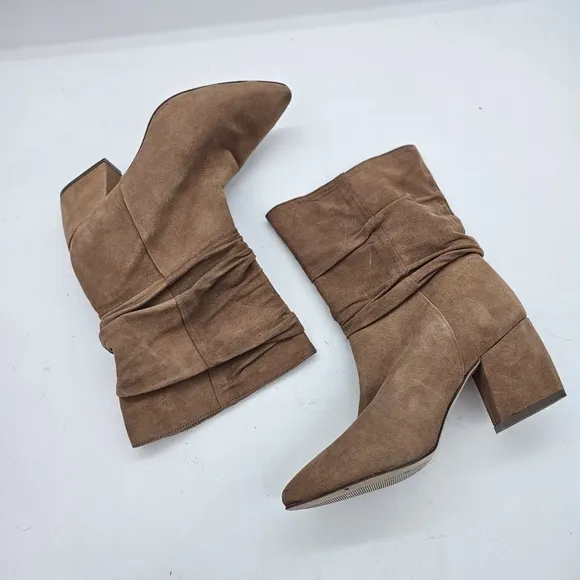 Botkier Skylar Slouch Boots Nutmeg Suede Size 6