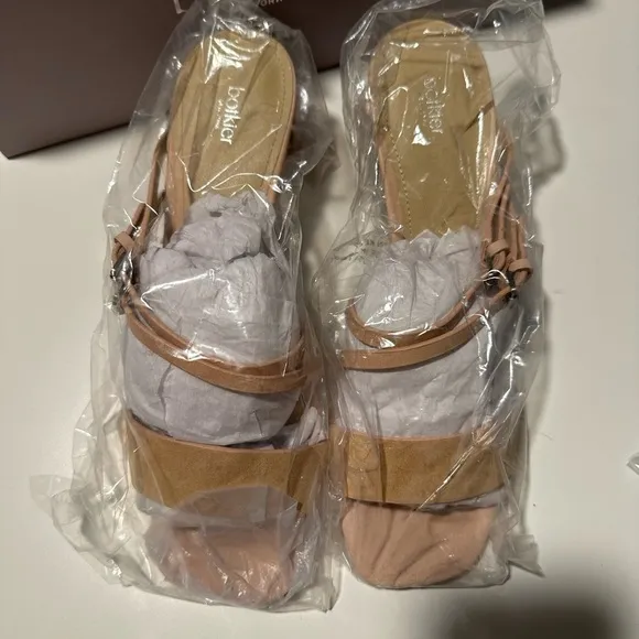 Botkier Women's Dune Suede &amp; Leather Block Heel Slide Sandals