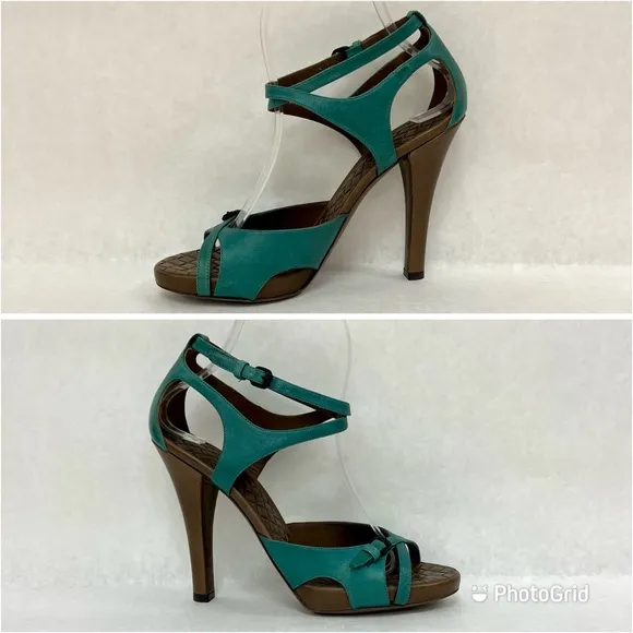BOTTEGA VENETA Intrecciato Leather Sandal Shoes  EU 38.5 / US 8.5  New in Box