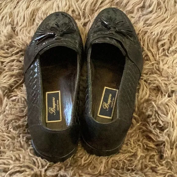 Bragano Cole Haan Black Tassel Loafers Men’s 11.5 Made in Italy