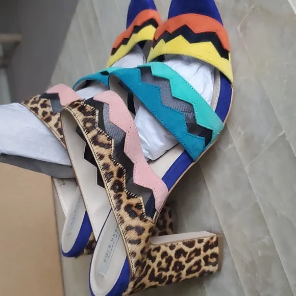 BRAND NEW COLE HAN MULTI COLOR SANDALS