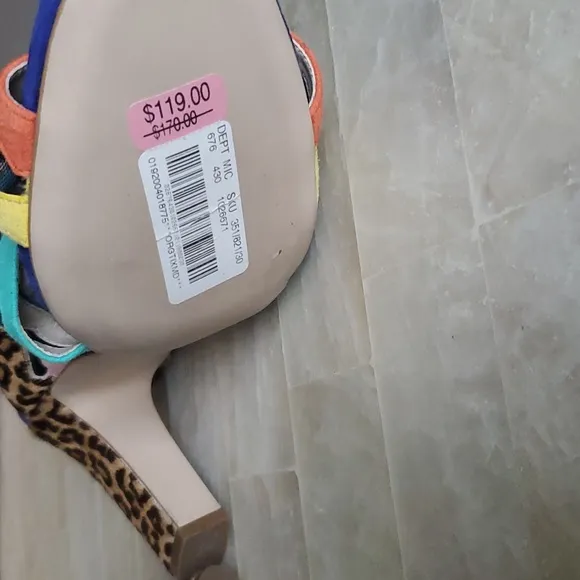 BRAND NEW COLE HAN MULTI COLOR SANDALS