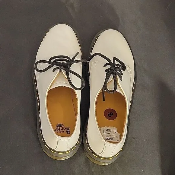 BRAND NEW DR MARTENS VINTAGE 1461 WHITE QUILON