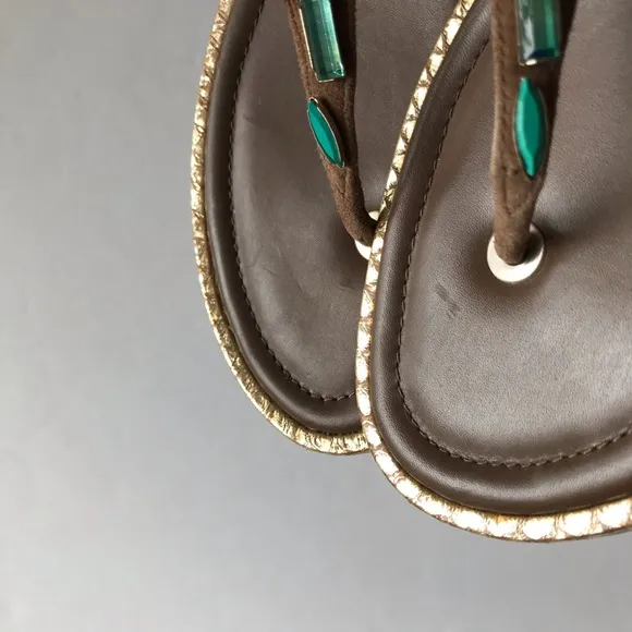 Brian Atwood Jeweled Sandals