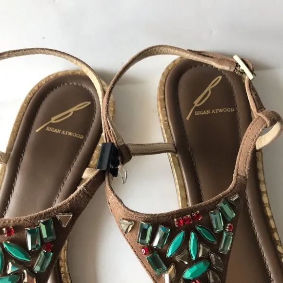 Brian Atwood Jeweled Sandals