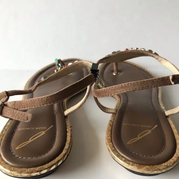 Brian Atwood Jeweled Sandals