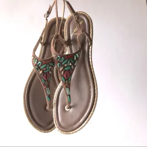 Brian Atwood Jeweled Sandals