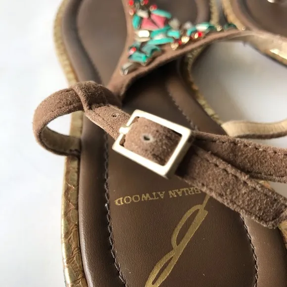 Brian Atwood Jeweled Sandals