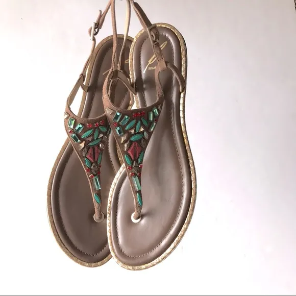 Brian Atwood Jeweled Sandals