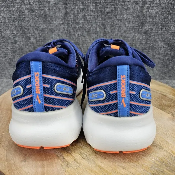 Brooks Glycerin 20 Mens Size 11 Blue Orange Athletic Running Shoes 1103831E444