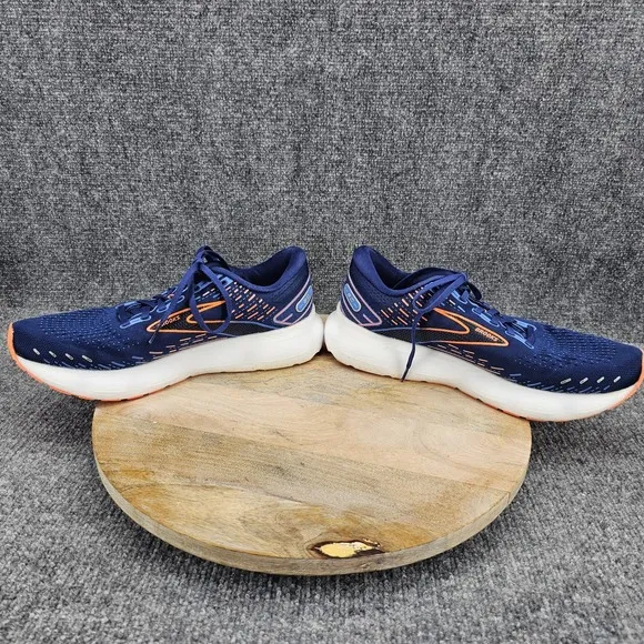 Brooks Glycerin 20 Mens Size 11 Blue Orange Athletic Running Shoes 1103831E444