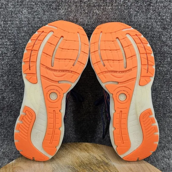 Brooks Glycerin 20 Mens Size 11 Blue Orange Athletic Running Shoes 1103831E444