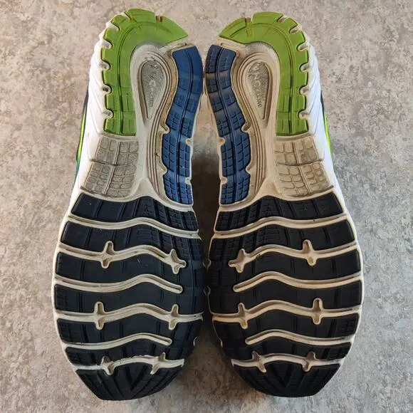 Brooks Men Size 10.5 D Glycerin 15 Shoes Black Blue Green Running *Read Desc.