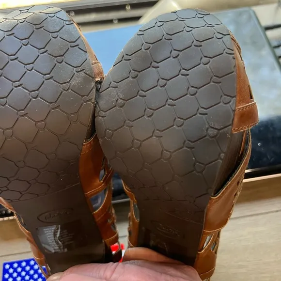 Brown Peep-Toe Women's Shoes