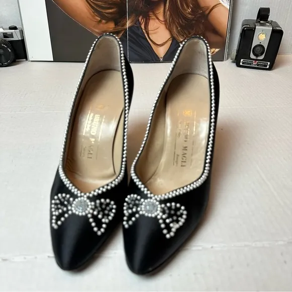 Bruno Magli beaded pumps