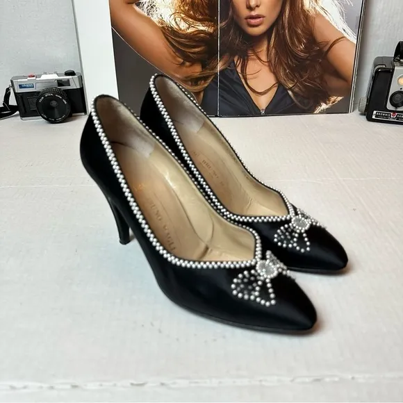 Bruno Magli beaded pumps