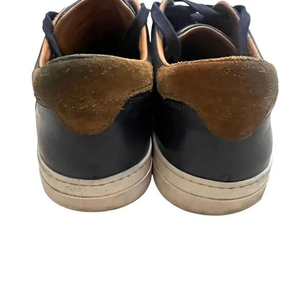 Bruno Magli Ducca Lace-up Oxford Sneakers Navy Blue Leather Size 13 Mens