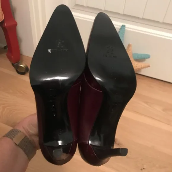 Bruno Magli NWOT deep wine/oxblood pumps.