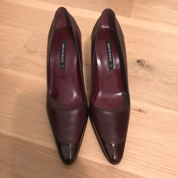 Bruno Magli NWOT deep wine/oxblood pumps.