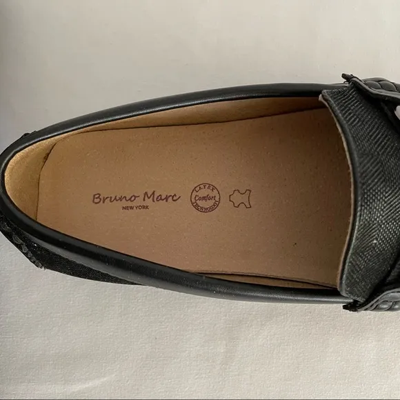 BRUNO MARC New York Penny Loafers Driving Shoes Santoni-03 Black Size 10