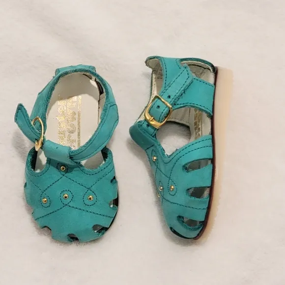 BUSTER BROWN Baby Anklestrap Maey Jane Leather Sandals Size 1