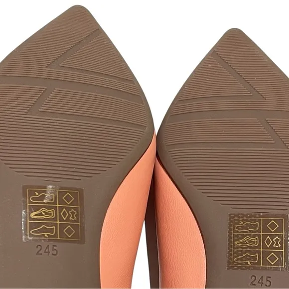 C. PARAVANO CORAL BLOCK  HEEL SHOES SZ 8 US 6 UK