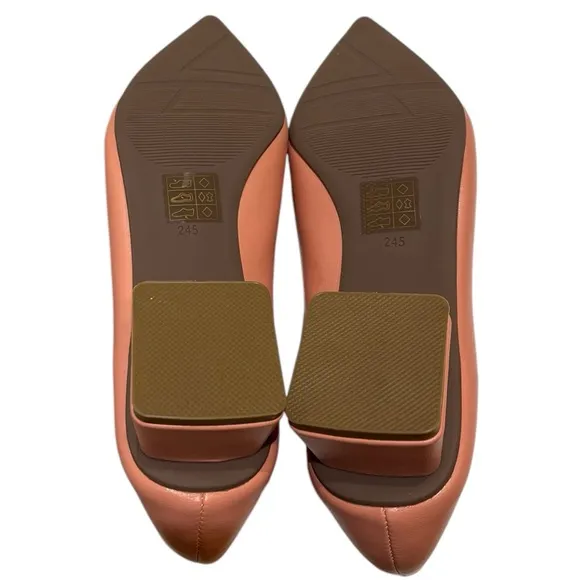 C. PARAVANO CORAL BLOCK  HEEL SHOES SZ 8 US 6 UK